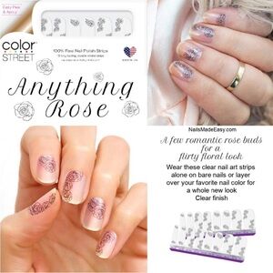 Color Street Anything Rose Nail Polish Strips